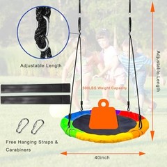 40″ Saucer Tree Swing for Kids – 500Lb Weight Capacity, Waterproof Six Colours