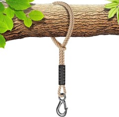 Lightweight 19-Inch Tree Swing Rope with Reliable Heavy-Duty Hook for All Swings