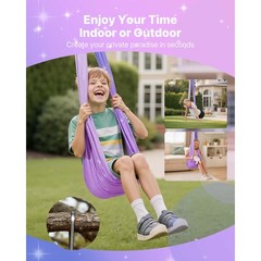 Uimoso Double-Layer Sensory Hammock Swing with 300lbs Weight Capacity