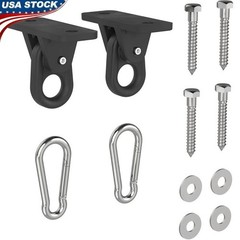 Porch Swing Kit W/ Heavy Duty Steel Hangers & Spring Snaps Easy Installation New
