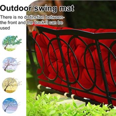 Waterproof Porch Swing Cushion Replacement, Thick 4″ 2-3 Seat Outdoor Swing Seat