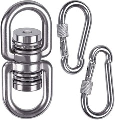 Heavy Duty Bearing Swing Swivel, 360° Rotational Hanging Accessory with 2 Qui…