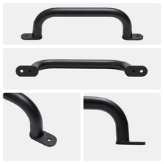 13” Black Playground Handles Safety Grab Bar Indoor & Outdoor 2pcs