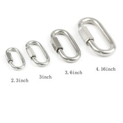 5/16 Inch M8 Quick Link Chain Connector 4PCS 316 Stainless Steel Quick Links