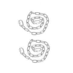 2 Pack Heavy Duty Extension Chain with 4 Quick Links for Hammocks, Porch Swin…
