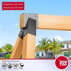 Heavy Duty Swing Set Bracket 2 Pack Black