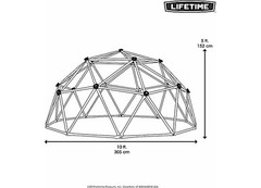 Lifetime 101301 Kids Metal Dome Climber (Red And Blue)
