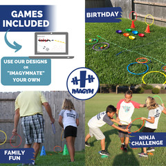 Obstacle Course Stepping Stones Bean Bag Balance Beam Outdoor Games for Kids