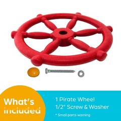 Swing Set Accessories – Pirate Ship Steering Wheel for Kids Outdoor Playhouse…