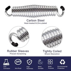 2Pack Heavy Duty Porch Swing Springs, 1600lb Capacity, Corrosion-Resistant St…
