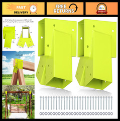 A-Frame Swing Set Brackets – 2 Heavy-Duty Brackets with Mounting Hardware