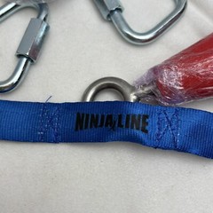 Ninjaline Slack Line Triangle Cone Grips With Threaded Clips Red And Blue
