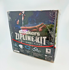 Slackers 100 ft LED Night Riderz Series Zipline – Kids Zip line Kit – USED –