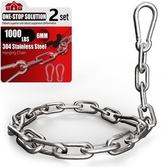 1000LB Heavy Duty Hanging Swing Chain, 6mm Thick 304 Stainless Steel Hanging …