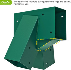A-Frame 2 Swing Set Brackets, Heavy Duty Steel Swing Set Hardware with Mounting