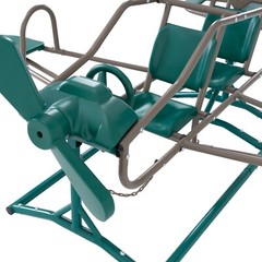 Lifetime Ace Flyer 90135 Earth Tone Airplane Teeter Totter Double Play Seesaw