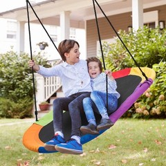 60” Giant Waterproof Platform Saucer Tree Swing Set 700 lb Weight Capacity
