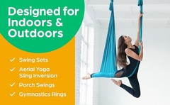 Jungle Gym Kingdom Swing Set Hangers – 2 Heavy Duty Brackets with Locking Snap H