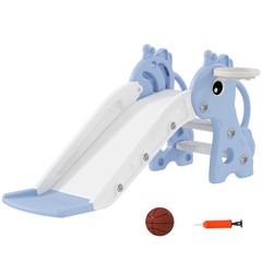 Engaging Baby Slide 3-in-1 Set 41.7×20.3×20.5in Blue Interior Design