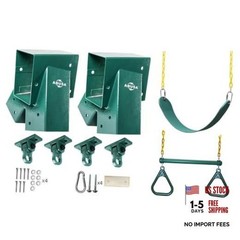 Heavy Duty Swing Sets Brackets Including 2 Green A-Frame Swing Set G+g+g+g