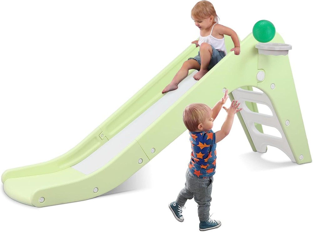Kids Slide Climber Playset Toddler Climber Indoor Outdoor Freestanding Slide