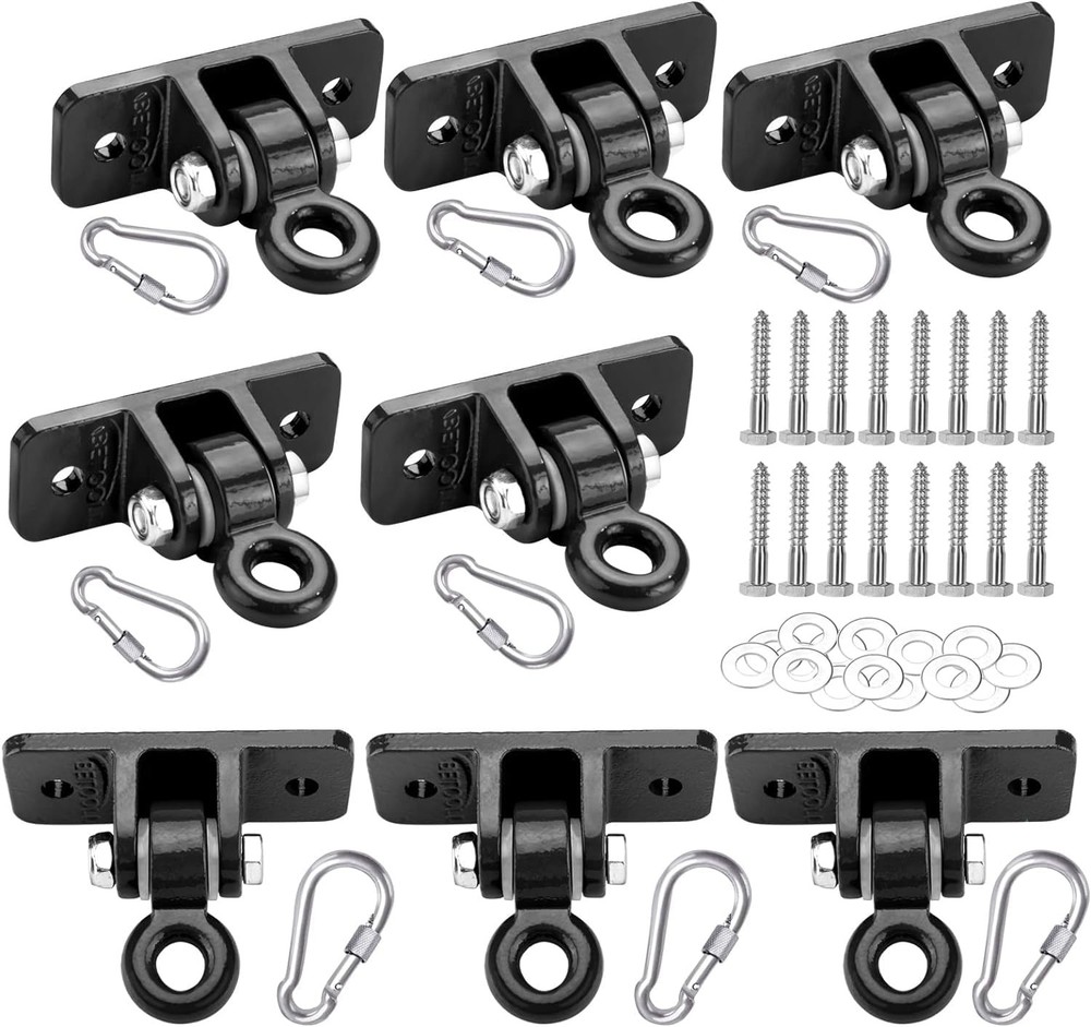 Heavy Duty Swing Hangers Swing Set Hardware Playground Porch Yoga Seat Trapez…
