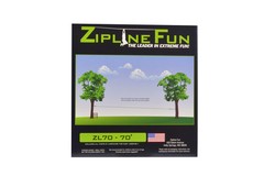 ZL70 Zipline Fun Playground Trolley Playset Zip Line Wire Trolley 70ft 30-7021