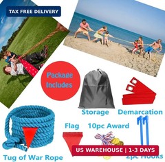 40 Feet Tug of War Rope for Kids and Adults, Outdoor Games Summer Outdoors Yard