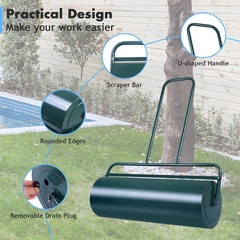 36″ Heavy-Duty Steel Lawn Roller for Smooth, Flat Grass Finish
