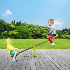 Kids Seesaw Teeter Totter Outdoor Play Set 360 Degree Rotation Toy Children