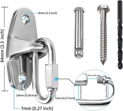 Heavy Duty Swing Hanger Swing Brackets Wooden and Concrete Bolts 2000 lb Capa…