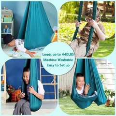 Sensory Swing Indoor Outdoor for Kids Suspension Strap Hardware Kit | Soft
