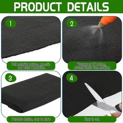 Outdoor Climber Slider Mat, 55″ x 70″ Waterproof Slide Mat Activity Pad Rug w…