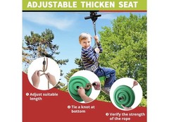 150FT Zip Line for Adults and Kids : Up To 380LBS Fast Tightening Zip Line Kit