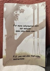 5 FOOT HEAVY DUTY SIMS BABY SWING TREE STRAPS HANGING KIT WITH 2 CARABINERS NEW!