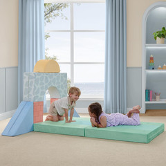7-Piece Foam Fortress – Soft Climbing Toys, Baby Foam Climbing Blocks for Toddle
