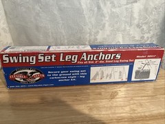 Flexible Flyer 30117 Ground Anchor Kit for Metal Frame Swing Set Opened Box