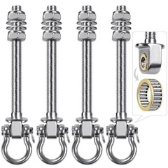 Heavy Duty Swing Hangers Set of 4 – Stainless Steel 304 for Hammocks, Yoga Swing