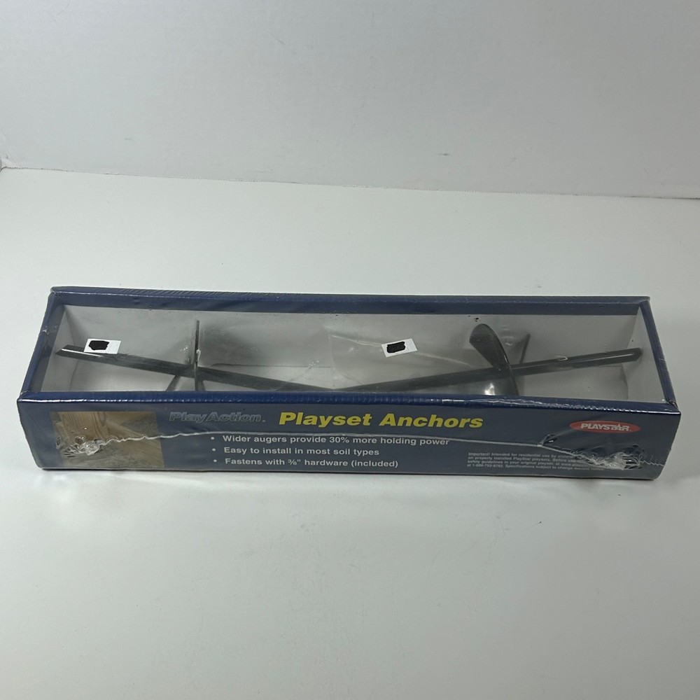 New Factory Sealed 2 Pack Playstar PlayAction PS 7690 Playset Anchors Kit Black