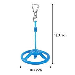 2-Pack Ninja Wheel Obstacle for Kids – 360° Rotatable Swing Monkey Wheel for …