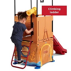 Play & Fold Away Toddler Climber, Kids Playhouse for Ages 2-5 Pirate Ship