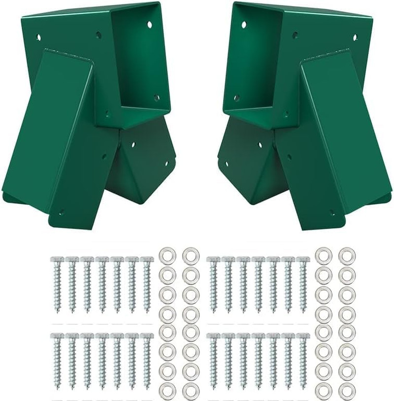 2Pcs A-Frame Swing Set Brackets, Wooden Swing Hardware Bracket, Playground Equip