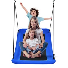 700lb Giant 60″ Platform Tree Swing for Kids and Adults Blue