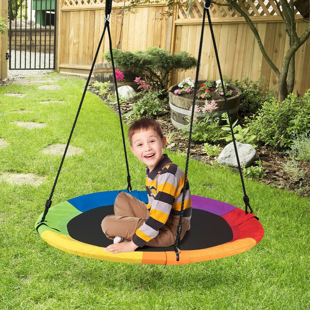 Outdoor Swing Chair Hanging Patio Porch Summer Kids Bench Tree Play Swinging