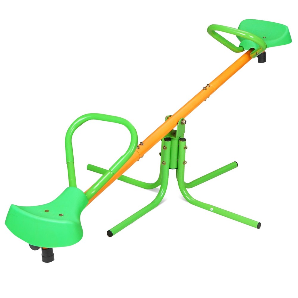 Teeter Totter Seesaw for Kids,Outdoor 360 Degrees Rotating Playground Equipment