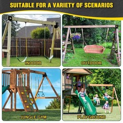 Heavy Duty A-Frame Swing Set Bracket with Mounting Hardware for Indoor/Outdoor P