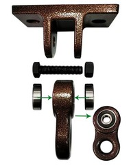 ABUSA Heavy Duty Bronze Swing Hangers Screws Bolts Included Over 5000 lb Capa…