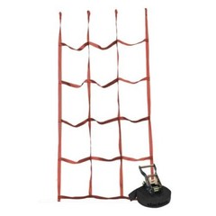 Ninja Climbers 4’x7′ Heavy Duty Cargo Net Slackline Obstacle Course Kid Playset