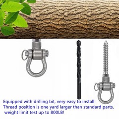 2 Bearing Swing Hangers Permanent Anti Rust Heavy Duty 180° Swing, 1500 lb Ca…