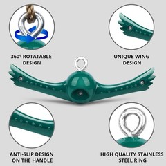 Swing Spins Set: 360° Twist-Spin Toy for Outdoor Fun – Kids Adventure Green